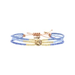 bracelet Solea Santorini Wild summer bleus Porquerolles