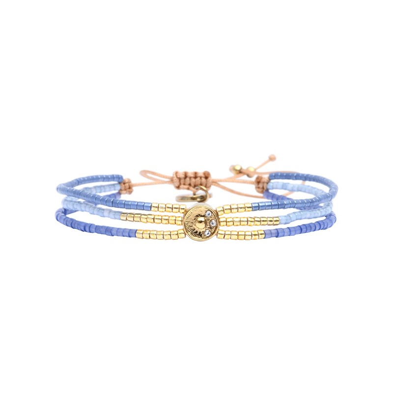 bracelet Solea Santorini Wild summer bleus Porquerolles