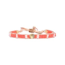 bracelet Solea Tulum Wild summer corail