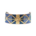 bracelet blue Maasaï Efia
