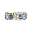 bracelet blue Maasaï Esi