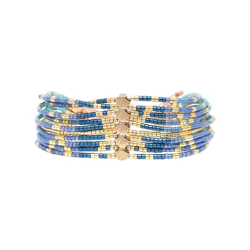 bracelet blue Maasaï Esi