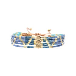 bracelet blue Maasaï Jalia