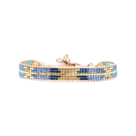 bracelet blue Maasaï Nia