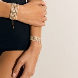 bracelet white Maasaï Efia