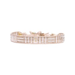 bracelet white Maasaï Nia
