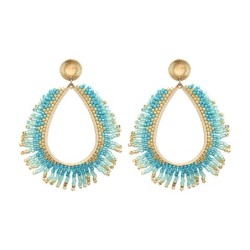 Boucles d'oreilles Maya blue Maldives