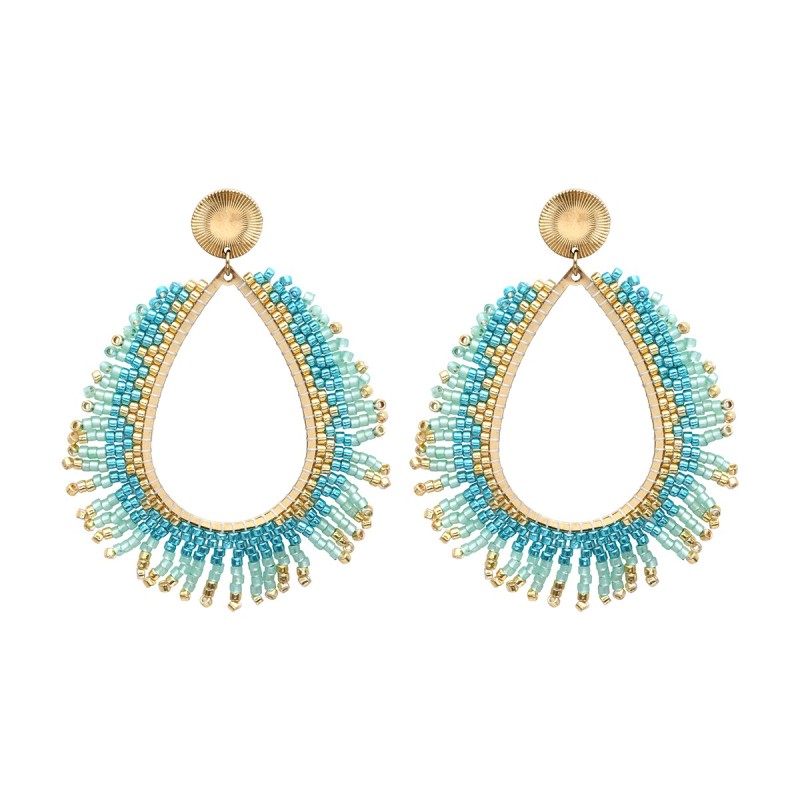 Boucles d'oreilles Maya blue Maldives