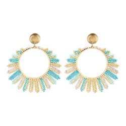 Boucles d'oreilles Inaya blue Maldives