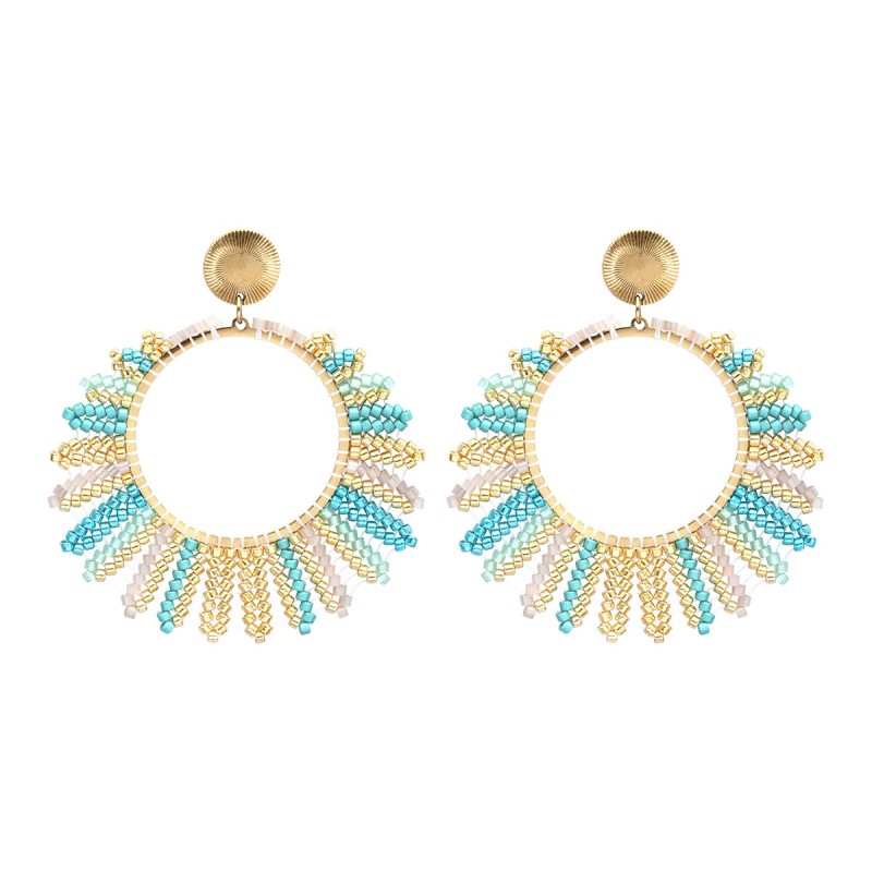 Boucles d'oreilles Inaya blue Maldives