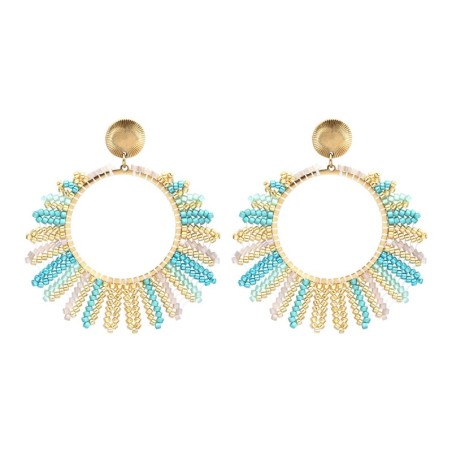 Boucles d'oreilles Inaya blue Maldives