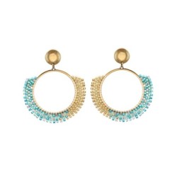 Boucles d'oreilles Tal blue Maldives