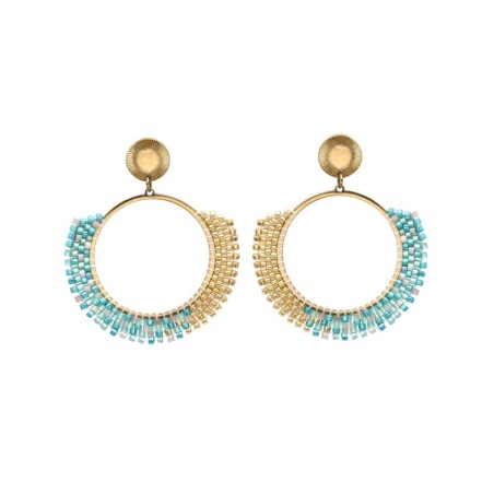 Boucles d'oreilles Tal blue Maldives