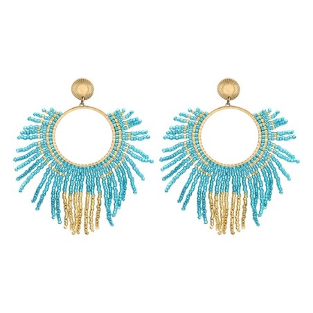 Boucles d'oreilles Isla blue Maldives