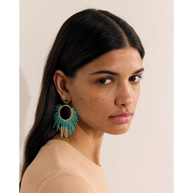 Boucles d'oreilles Isla blue Maldives