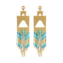 Boucles d'oreilles Serena blue Maldives