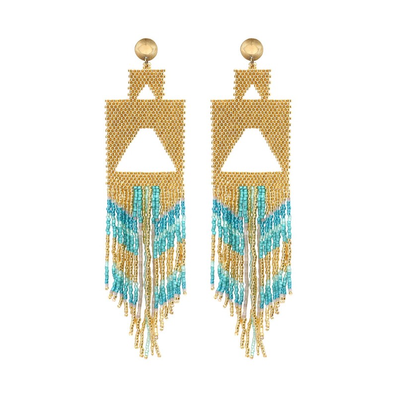 Boucles d'oreilles Serena blue Maldives