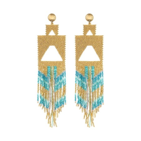 Boucles d'oreilles Serena blue Maldives