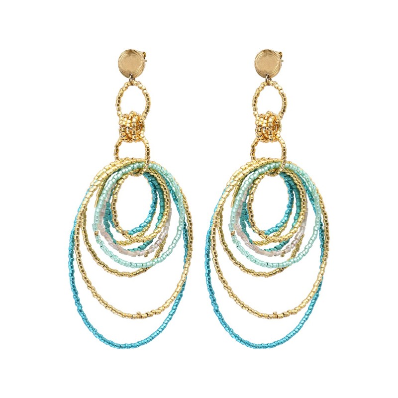 Boucles d'oreilles Cali blue Maldives