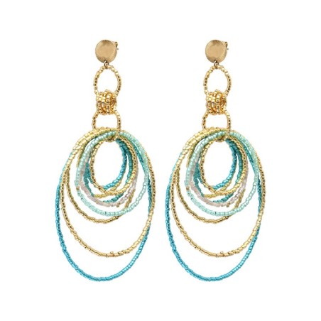 Boucles d'oreilles Cali blue Maldives
