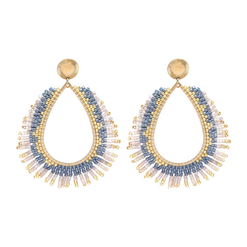 Boucles d'oreilles Maya jungle Bali