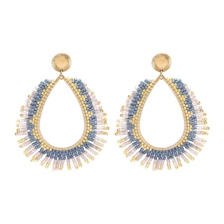 Boucles d'oreilles Maya jungle Bali