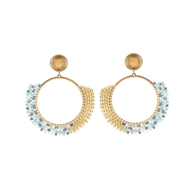 Boucles d'oreilles Tal jungle Bali