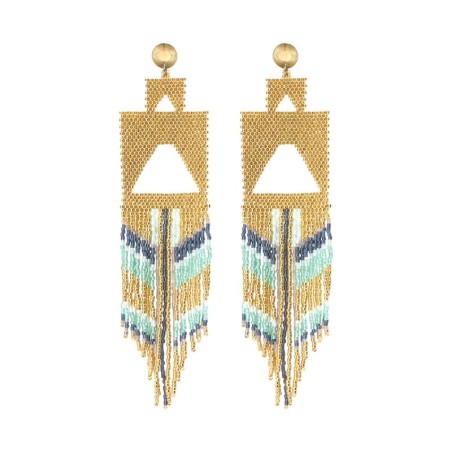 Boucles d'oreilles Serena jungle Bali