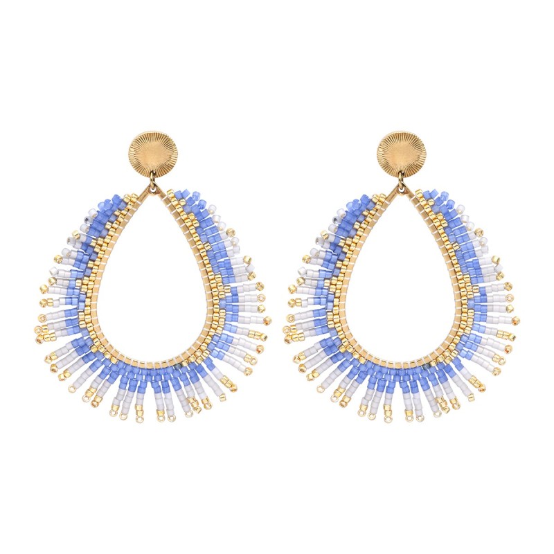 Boucles d'oreilles Maya Santorini