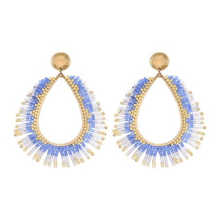 Boucles d'oreilles Maya Santorini