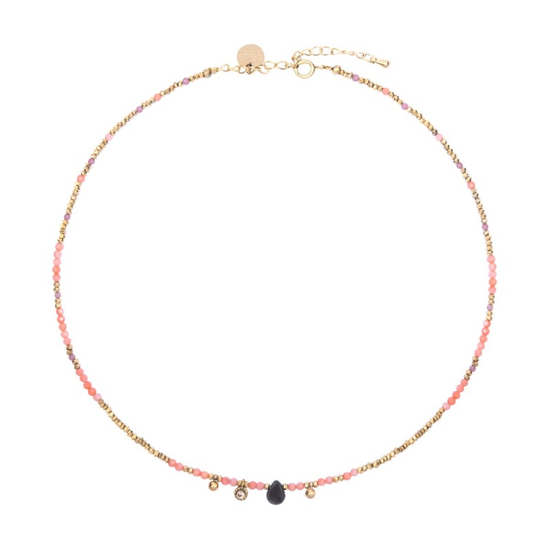 Collier Gabrielle corail
