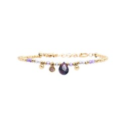 Bracelet Gabrielle améthyste