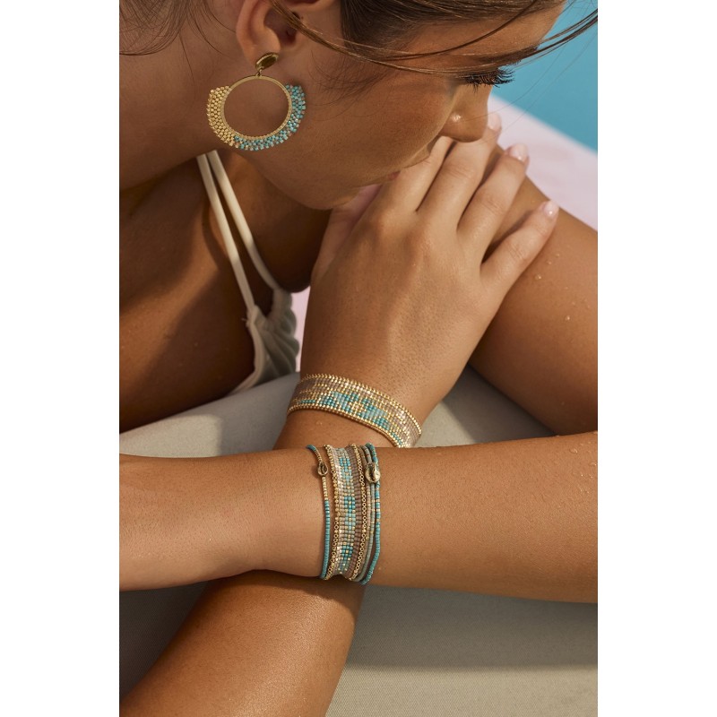 Bracelet Blue ocean Ambre