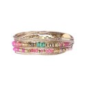 Bracelet 2 tours Rim nude rhodonite