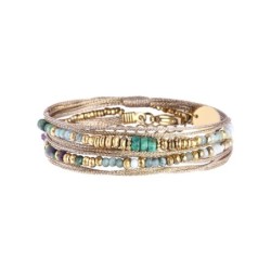 Bracelet 2 tours Rim nude rubis zoïste