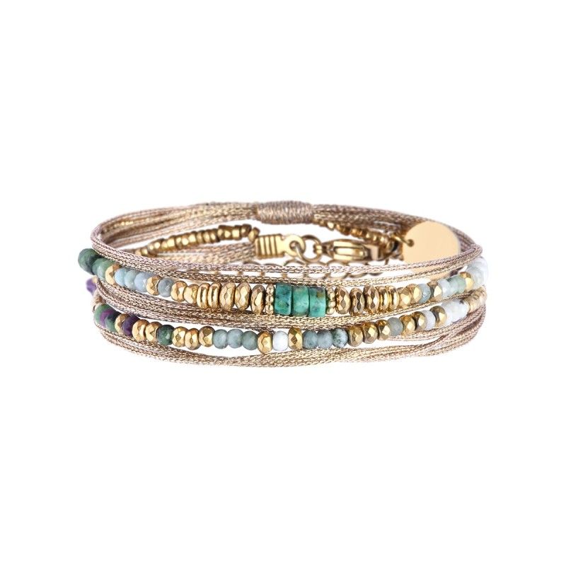 Bracelet 2 tours Rim nude rubis zoïste