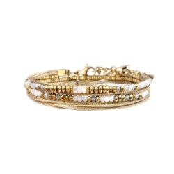 Bracelet 2 tours Rim color nacre