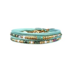 Bracelet 2 tours Rim color rubis zoïste