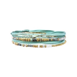 Bracelet 2 tours Rim color cyanite