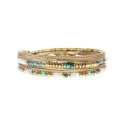 Bracelet 2 tours Rim color amazonite