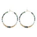Boucles d'oreilles Rim turquoise