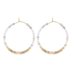 Boucles d'oreilles Rim nacre