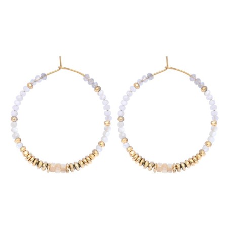 Boucles d'oreilles Rim nacre
