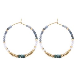 Boucles d'oreilles Rim cyanite