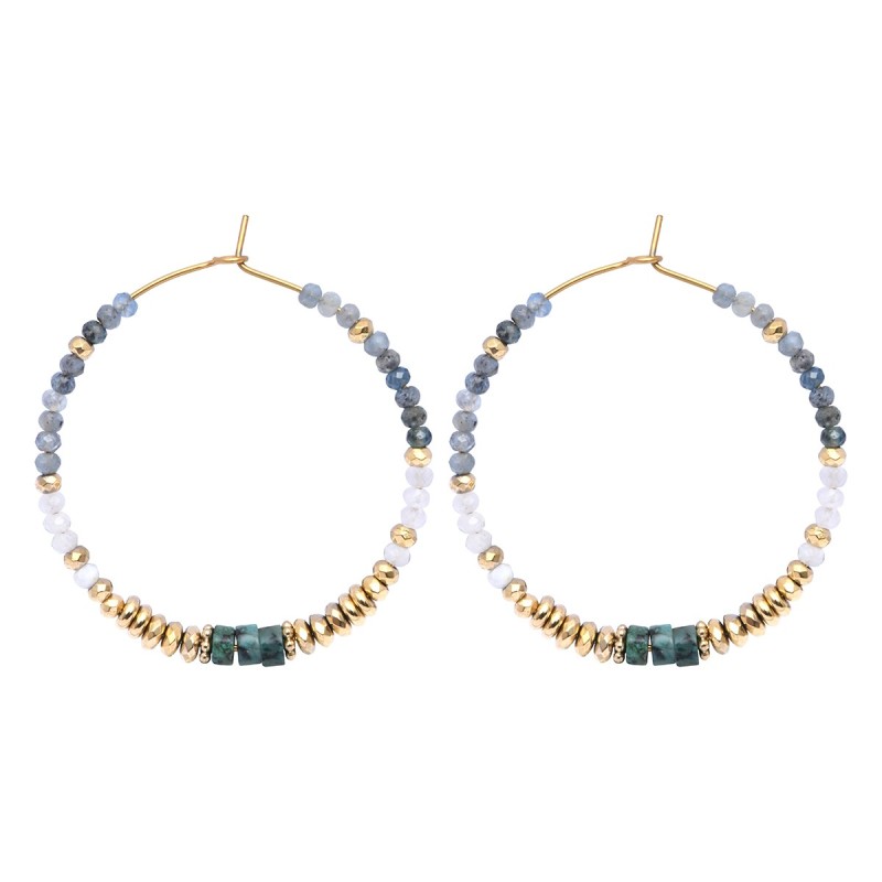 Boucles d'oreilles Rim cyanite