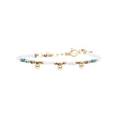 Bracelet Emi nacre & turquoise