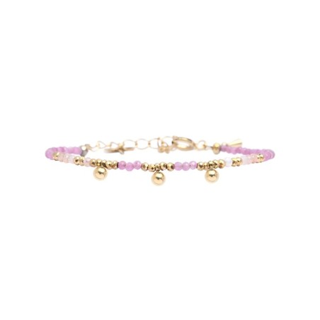 Bracelet Emi tourmaline rose