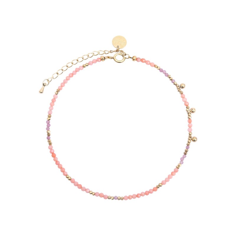 Bracelet cheville Emi corail