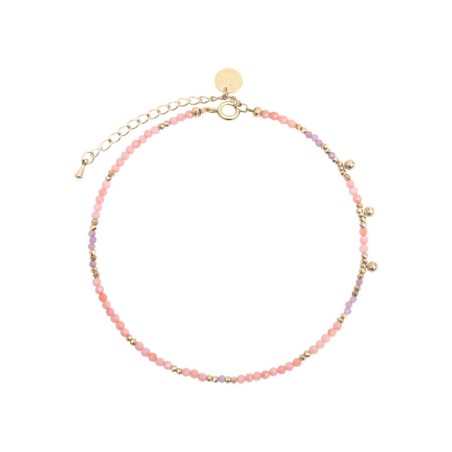 Bracelet cheville Emi corail
