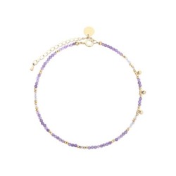 Bracelet cheville Emi améthyste